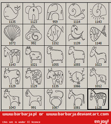nature animals drawings fish shells sheeps goats cats zebra dunkey snails elephants horses